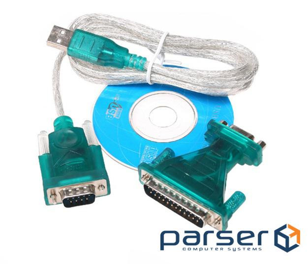 Перехідник USB --> COM+LPT DB9/DB25M 1.0m (B00126) USB --> COM+LPT DB9/DB25M 1.0m (B00126)