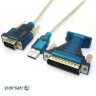 Перехідник USB --> COM+LPT DB9/DB25M 1.0m (B00126) USB --> COM+LPT DB9/DB25M 1.0m (B00126)