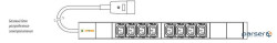 Блок PDU, вилка IEC 320 C20, 3m, розетки 20x C13, 4x C19 CONTEG IP-BA-C20C34C916