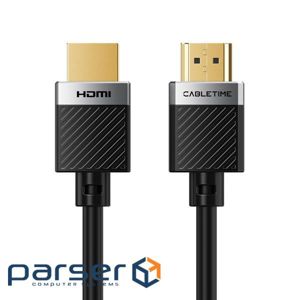 HDMI2.0 CABLE AM/AM, 4k/60hz, Gold plated, Black PVC Jacket (CA915811)