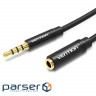 Кабель Vention Audio 3.5 mm M - 3.5 mm F, 1m, Black (BHBBF)
