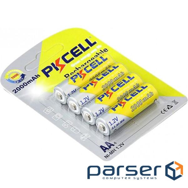 Акумулятор PKCELL 1.2V AA2000mAh NiMH Rechargeable Battery, 4 штуки у блістері цін (PC/AA2000-4BR)