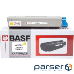 Toner cartridge BASF OKI C612/ 46507517 Yellow (KT-46507517) (BASF-KT-46507517)