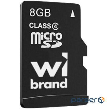 Карта пам'яті WIBRAND microSDHC 8GB Class 4 (WICDC4/8GB)