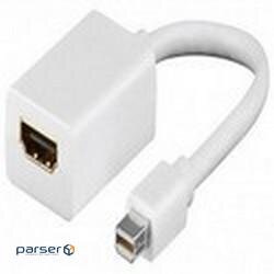 Перехідник DisplayPort mini to HDMI M/ F, 0.2m D=5.0mm Pas, HQ, White (78.01.2809-200)