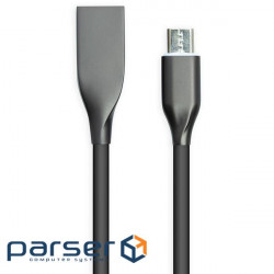 Дата кабель USB 2.0 AM to Micro 5P 2.0m black PowerPlant (CA911233)