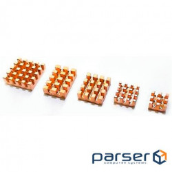 Комплект радіаторів RASPBERRY PI для Raspberry Pi 4, мідь, 5шт (RA603/103182)