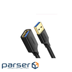 Дата кабель USB 3.0 AM/AF 1.5m US129 black Ugreen (30126)