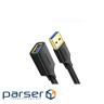 Дата кабель USB 3.0 AM/AF 1.5m US129 black Ugreen (30126)
