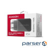 Зарядний пристрій AXAGON 1xUSB QC4.0 + 1xUSB-C PD45W PPS black (ACU-PQ45)