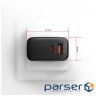 Зарядний пристрій AXAGON 1xUSB QC4.0 + 1xUSB-C PD45W PPS black (ACU-PQ45)