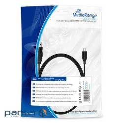 Кабель 1.8m MediaRange USB 2.0 to micro USB 2.0 (MRCS184)