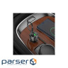Зарядний пристрій BOROFONE 1xUSB-C PD + 1xUSB 38W car adapter transparent black (6941991106965)