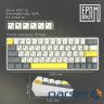 Клавіатура бездротова Epomaker EP64 60% Mulan Switch Hot-Swap (2.4G/BT/USB) RGB UA White (EP64-W-M