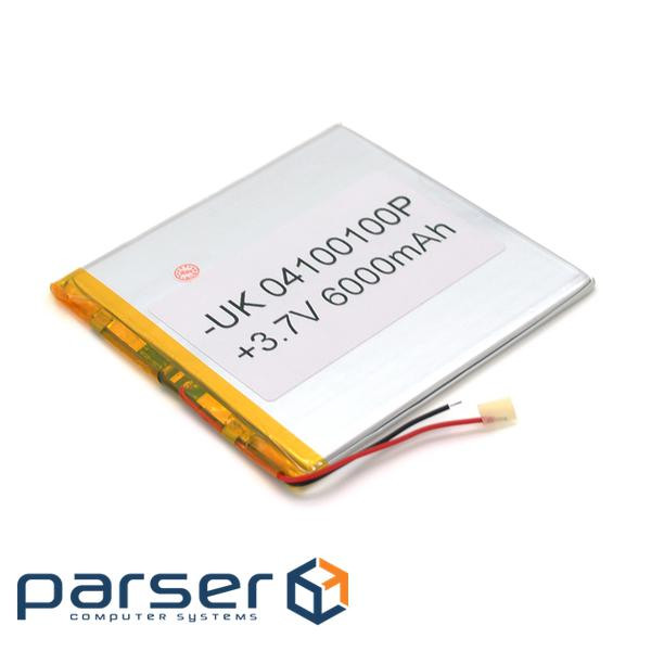 Літій-полімерний акумулятор 4*100*100mm (5000mAh 3,7V) (40100100) (40100100(5000mAh 3,7V)) 4*100*100mm (5000mAh 3,7V) (40100100) (40100100(5000mAh 3,7V))