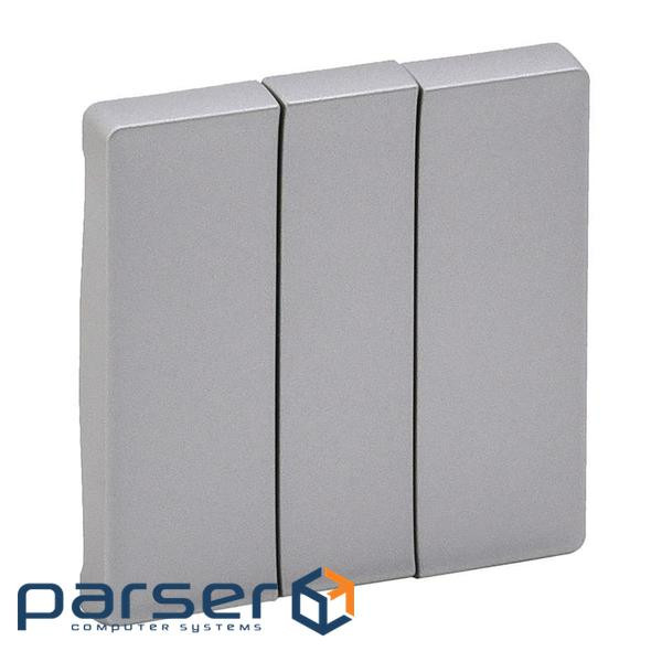 Клавіша вимикача Legrand Valena IN*MATIC LIFE 3-клавішного, алюміній (755032) (755032)