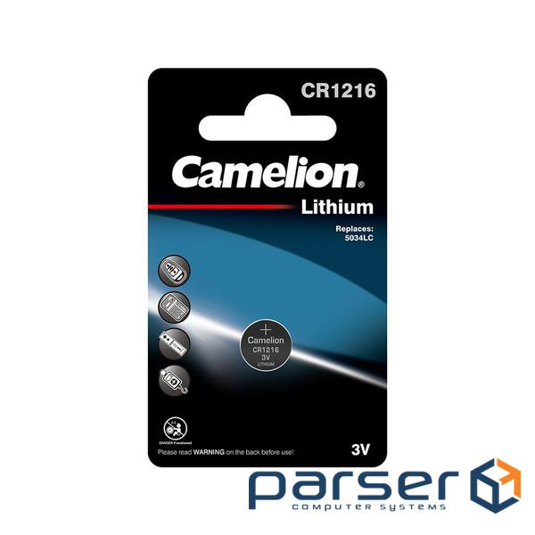 Батарейка CR 1216 Lithium * 1 Camelion (CR1216-BP1)