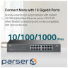 Комутатор 16-портовий гігабітний настільний/стійк овий TP-Link, LS1016G TP-LINK LS1016G