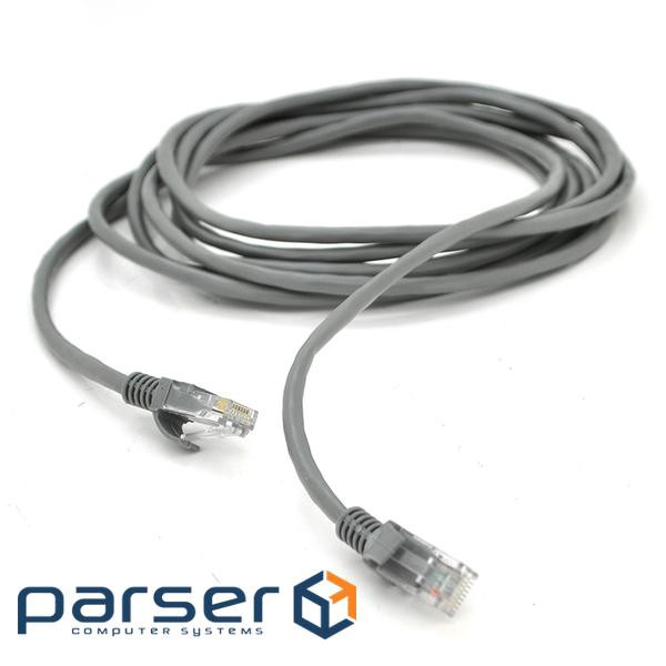 Патч-корд литий RITAR, UTP, RJ45, Cat.5e, 30m, сірий, Cu (мідь ) (01134)
