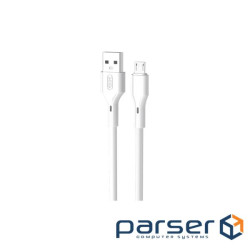 Кабель XO NB230 Rock Series USB-A to Micro - 1m (NB230_M_White)