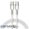 Кабель BASEUS Cafule Metal Data Cable Type-C to Type-C 100W 1м White (CATJK-C02) (CATJK-C02 1м )
