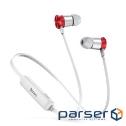 Безпровідні навушники Baseus Sports Encok S07 Silver/Red (NGS07-S9)