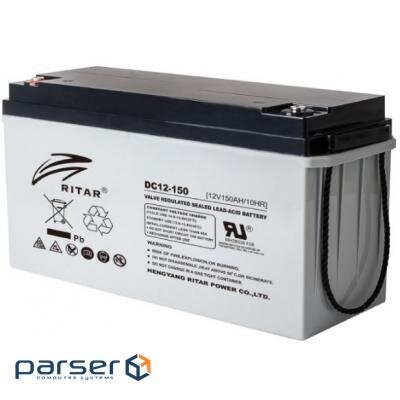 Акумуляторна батарея AGM RITAR DC12-150, Gray Case, 12V 150Ah