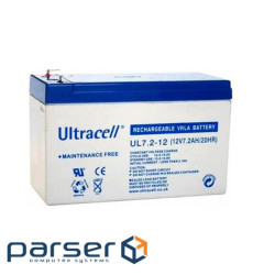 Акумуляторна батарея Ultracell UL7.2-12 AGM 12V 7,2 Ah
