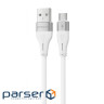 Кабель Proove Soft Silicone Micro USB 2.4A (1m) white (CCSO20001302)