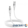 Кабель Proove Soft Silicone Micro USB 2.4A (1m) white (CCSO20001302)