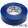 Ізоляційна стрічка Yato 20мх19мм синя (YT-81651)