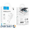 Мережевий зарядний пристрій HOCO C145A Charm single port QC3.0 charger (EU) White (6942007630214)