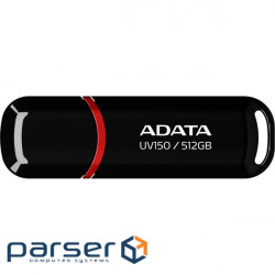 Flash A-DATA USB 3.2 UV 150 512Gb Black (AUV150-512G-RBK)