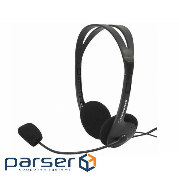Headphones SONY MDR-ZX110 Black (MDRZX110B.AE) наушники, проводное, штекер 3.5 мм, 24 Ом, Излучатель - 30 мм, 98 дБ, 1.2 м HyperX Cloud Stinger Gaming Headset Black (HX-HSCS-BK/ EM / HX-HSCS-BK/ EE) тип устройства - гарнитура, Тип - геймерские (игровые), подключение - проводное, конструкция - полноразмерные, тип крепления - дуга над головой, интерфейс подключения - штекер 3.5 мм, количество jack(ов) - 1, 2, сопротивление наушников - 30 Ом, минимальная воспроизводимая частота - 18 Гц, максимальная воспроизводимая частота - 23 кГц, чувствительность - 102 дБ, цвет - Black GEMBIRD GHS-01 Black (GHS-01) гарнитура, проводное, штекер 3.5 мм, 32 Ом, 2 м GEMBIRD GHS-01 Black (GHS-01) гарнитура, проводное, штекер 3.5 мм, 32 Ом, 2 м Esperanza EH102 Black