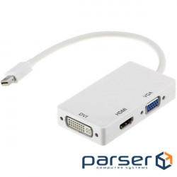 Порт-реплікатор PowerPlant mini Display Port - HDMI, DVI, VGA (3 в 1) (CA910946)