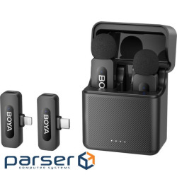 Мікрофон Boya BY-V3 combo Type-C/Lightning Black