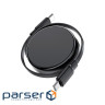 Кабель USB 2.0 USB-C to USB-C, 0.8 м , 60W, 3.0A, dual retraction Black, C13-03 Acefa (6974316280132)
