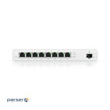 (8) Gigabit Ethernet ports(1) 1G SFP port(8) 27V Passive PoE: 2-pair (pins 4, 5+/7, 8-) or (UISP-R)