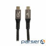 Кабель Cablexpert CCBP-USB4.2-CMCM240-1M, преміум якість, USB4.2, C-тато/C-тато, 1 м.