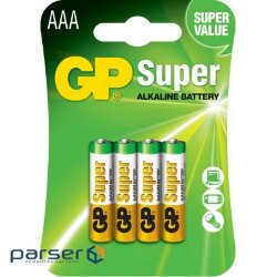 Батарейка Gp AAA LR3 Super Alcaline * 4 (24A21-SB4 / 4891199218224) (24A-U4/24A-2UE4)