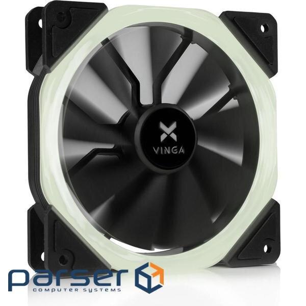 Кулер до корпусу Vinga LED fan-01 white