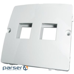 Адаптер Basic для 2xRJ45 Keystone, белый (BMGK1P/11)