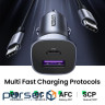 Автозарядка 2xUSB 30W (USB-A + USB-C) QC 4.0 Сіра (EC305) UGREEN (25845) (EC305) UGREEN (25845)