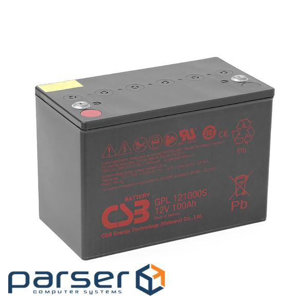 Акумуляторна батарея CSB GPL121000S, 12V 100Ah (343х168х215 (220) Q1 / 20 (ТАЙВАНЬ)