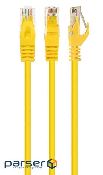 Патчкорд UTP Cat.5e (5м жовтий ), CU (PAUT3500-CU-YL)