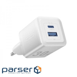 Мережевий зарядний пристрій Vention GaN III PD 30W QC3.0 3A White (FEQW0-EU)