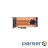 Карта розширення 4 Cлот M.2 2280 PCIe SSD. інтерфейс PCIe Gen3 x8. (QM2-4P-384)
