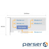 Карта розширення 4 Cлот M.2 2280 PCIe SSD. інтерфейс PCIe Gen3 x8. (QM2-4P-384)