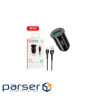 Зарядний пристрій XO USB QC3.0 18W + cable USB to Micro 5P black (TZ12-M-BK)