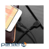 Дата кабель USB 2.0 AM to Micro 5P 3.0m 2A X20 black HOCO (6957531068945)